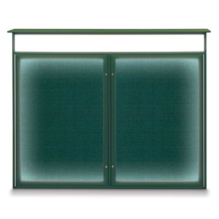 United Visual Products Open Faced Traditional Corkboard, 72x36" UV645A-BRONZE-DBURGU